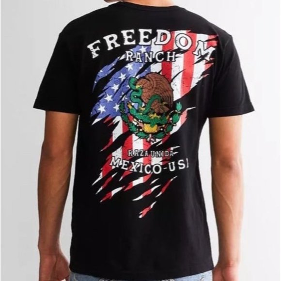 FREEDOM RANCH | Shirts | Freedom Ranch Viva The Flags S S Tee Sz Large ...